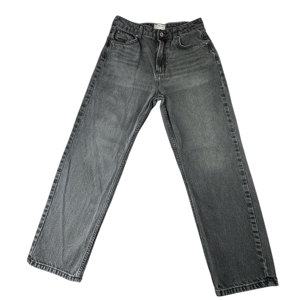 We The Free The Pacifica High Rise Slim Straight Leg Black Wash Jeans Sz 30